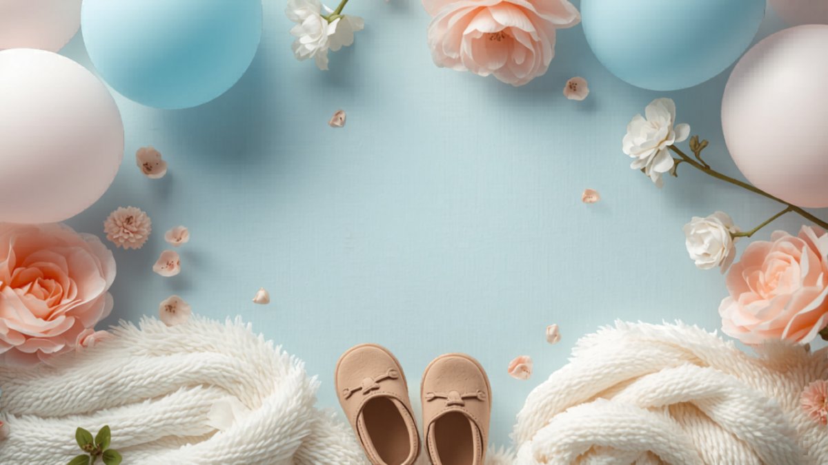 Soft pastel baby shower invitation with woodland animals and welcome baby design