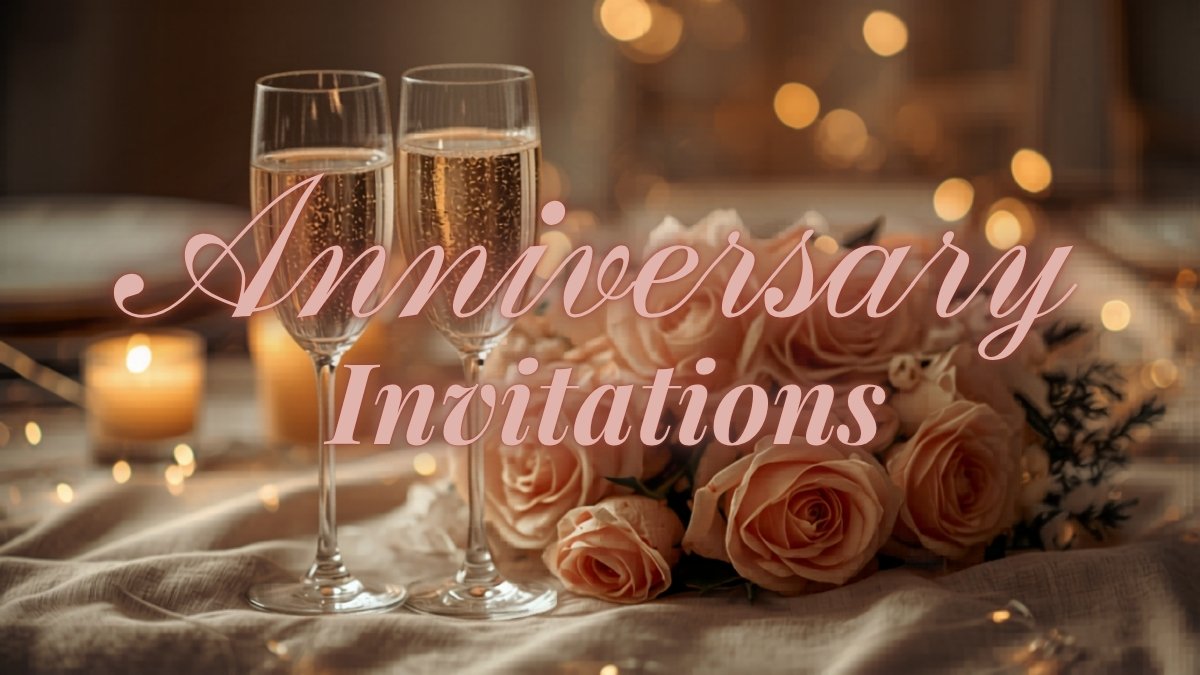 Elegant anniversary party invitation with silver and white design for a 25th wedding anniversary