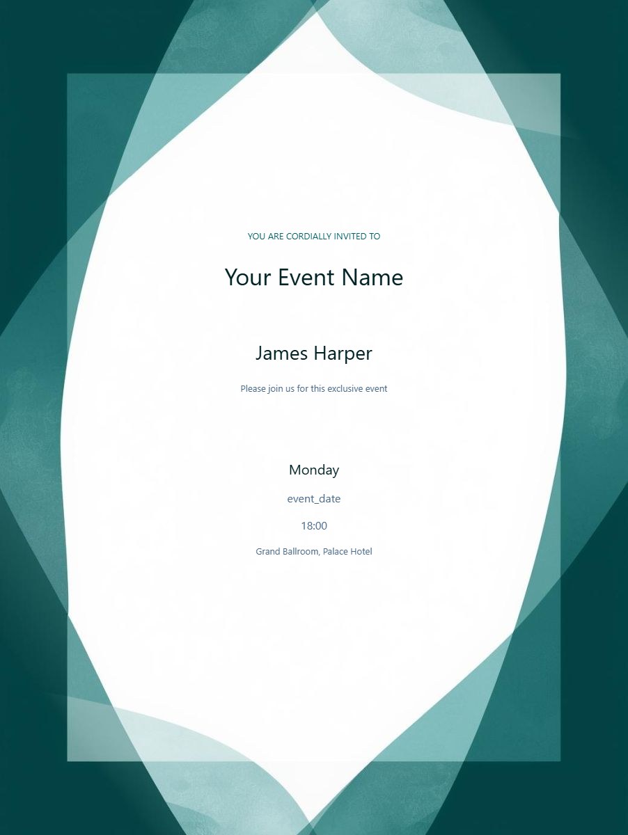 Seminar digital invitation template, free on Feierpost