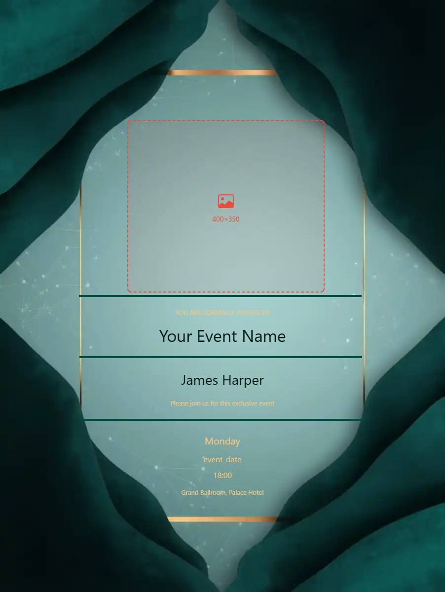 Networking Event digital invitation template, free on Feierpost